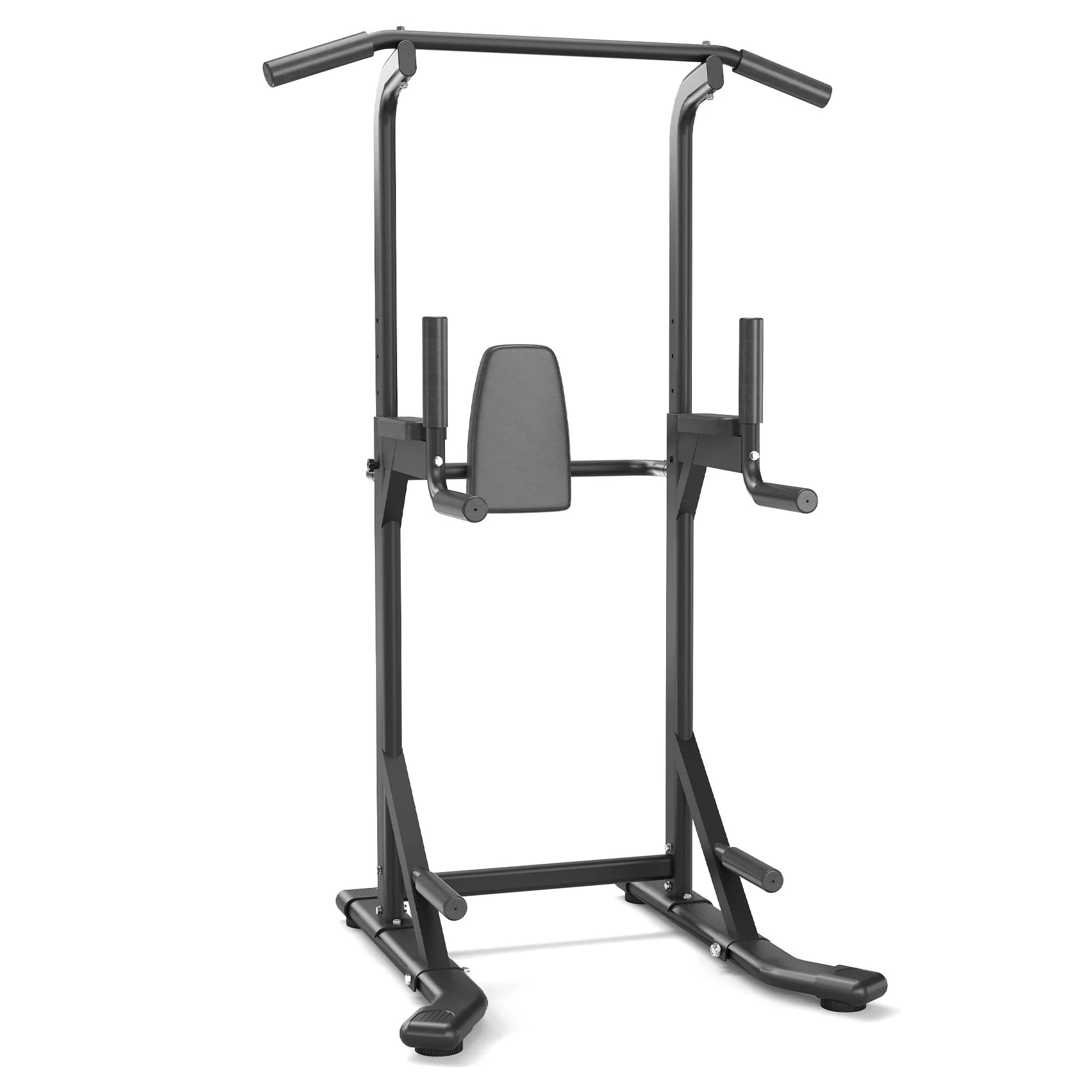 Garvee Pull Up Bar Free Standing Workout Equipment Power Tower Dip Station Home Gym 450LBS Black