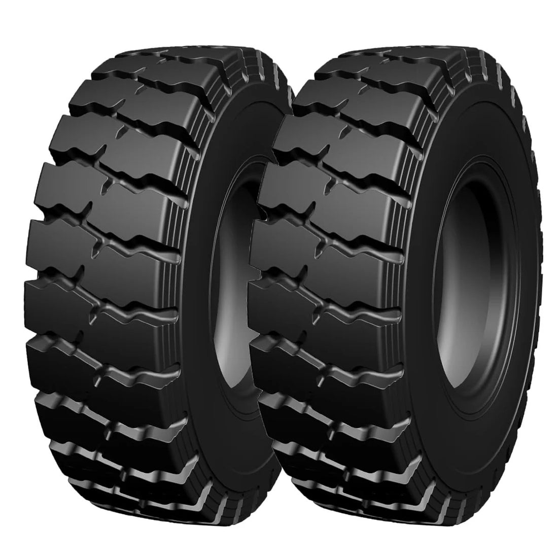 Garvee Set of 2 28x9-15 Heavy Duty Forklift Tires 14 Ply Tube Type Industrial Use Durable Black
