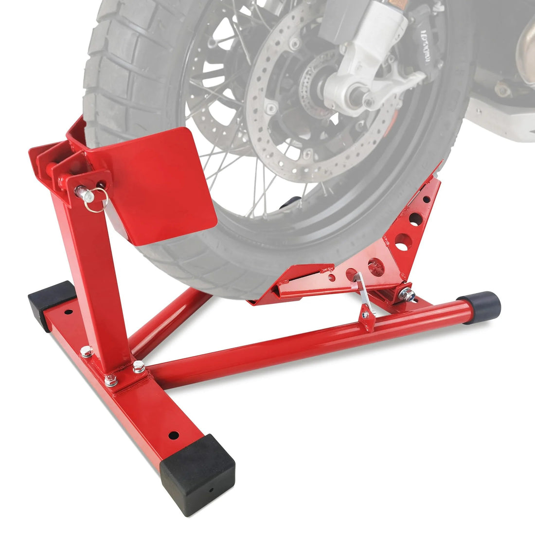 Garvee Professional Grade Universal Wheel Chock Motorcycle Stand Heavy-Duty 1500Lb for Trailers Garage Dirt Bikes