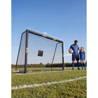 Garvee 8x5.3 Ft Metal Soccer Goal with Foam Padded Posts for Backyard Use, Weatherproof, Easy Assembly, Durable Rust-Resistant Steel, Suitable for Adults and Kids
