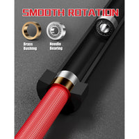 Garvee 7FT Olympic Barbell 1500 LBS Powerlifting Bar 45 LB Needle Bearings Brass Bushings Home Gym