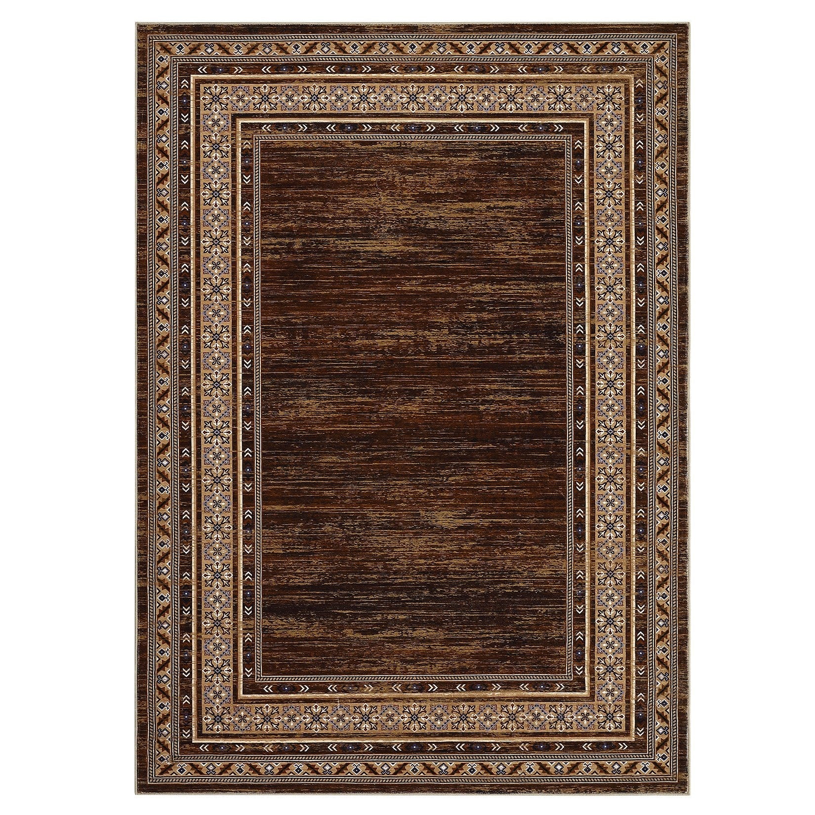 Garvee Modern 9x12 Area Rugs Soft Washable Non Slip Accent Carpet for Living Room Bedroom Dining Room Nursery Office Red Brown