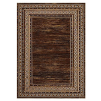 Garvee Modern 9x12 Area Rugs Soft Washable Non Slip Accent Carpet for Living Room Bedroom Dining Room Nursery Office Red Brown