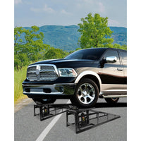 Garvee 2 Pack Hydraulic Car Ramps 5T 11000lbs Low Profile Car Lift Service Ramps for Home Garage Truck Trailer, Adjustable Height Hydraulic Vehicle Ramps