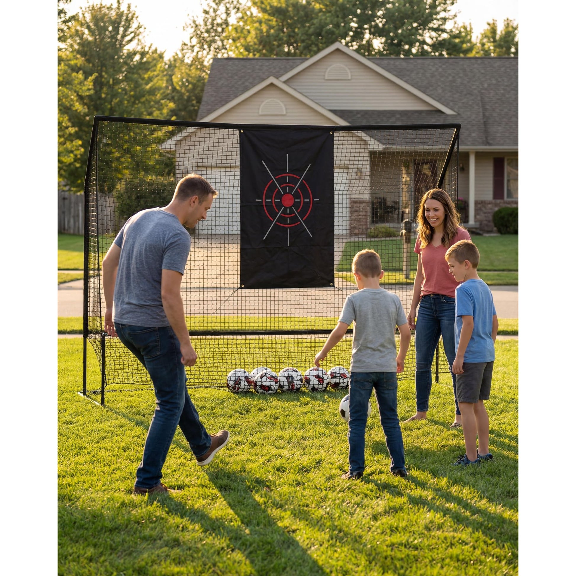 Garvee Golf Hitting Nets for Backyard Driving Real Balls, 10x7.5FT Heavy Duty, Portable Indoor & Outdoor Chipping Practice Net, Noise-Reducing Cloth, Steel Frame