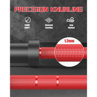 Garvee 7FT Olympic Barbell 1500 LBS Powerlifting Bar 45 LB Needle Bearings Brass Bushings Home Gym
