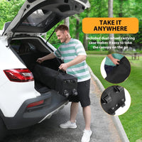 Garvee 10'x10' Pop-Up Canopy Tent - Waterproof Portable Sun Shelter with Roller Bag, Sandbags & Stakes for Picnic, Camping & Outdoor Events, Grey
