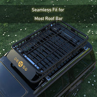 Garvee 46" x 36" Universal Roof Rack Basket Heavy Duty Steel Cargo Carrier for SUV Truck Van, 200LBS Capacity, Black