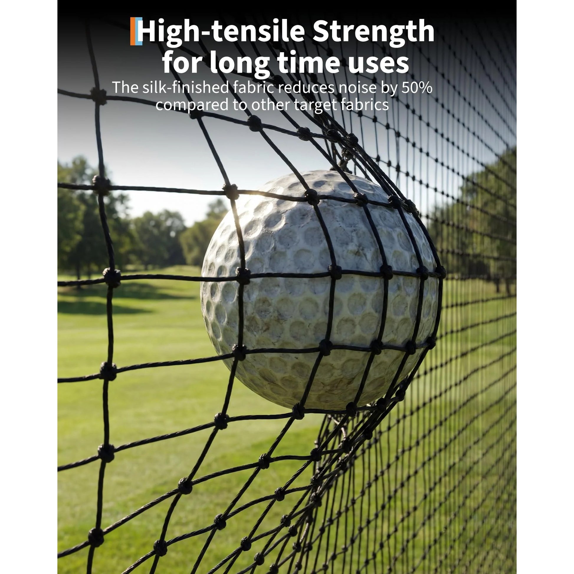 Garvee Golf Hitting Nets for Backyard Driving Real Balls, 10x7.5FT Heavy Duty, Portable Indoor & Outdoor Chipping Practice Net, Noise-Reducing Cloth, Steel Frame