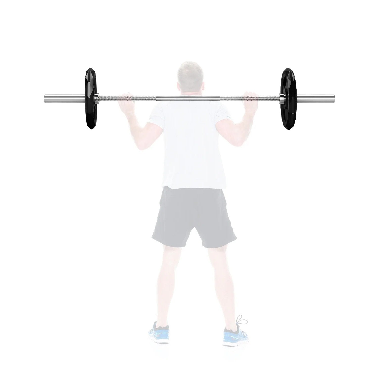 Garvee 7ft Olympic Barbell Bar, 44LB Load, 1500 lbs Capacity, Weight Bars for Gym Home Exercises, Red or Black