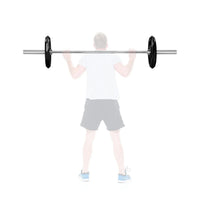 Garvee 7ft Olympic Barbell Bar, 44LB Load, 1500 lbs Capacity, Weight Bars for Gym Home Exercises, Red or Black