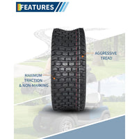 Garvee Heavy Duty Tubeless Turf Tire Set for Golf Cart & Lawn Mower – 20x8.00-8 4PR, 905 lbs Load, CT558 Grip, Replacement Tire Only – 2 Pack, Without Hub