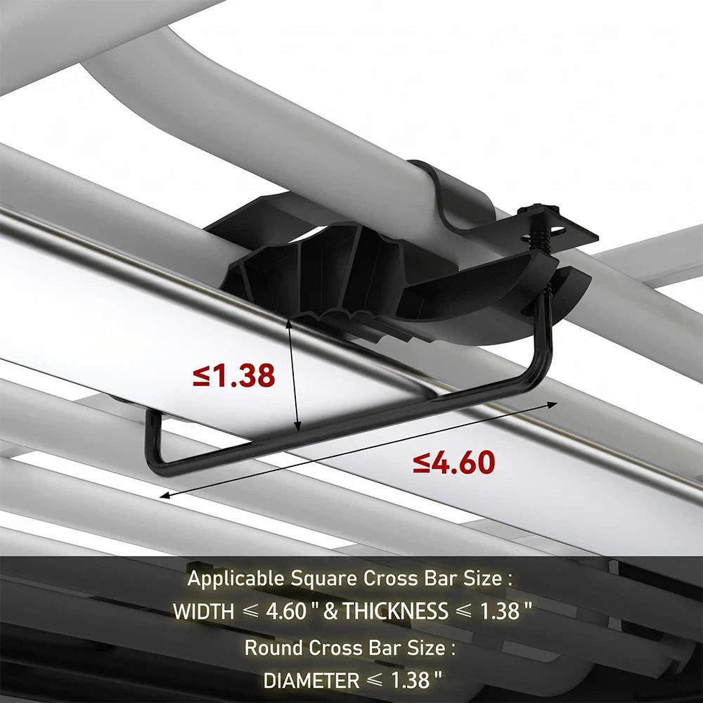 Garvee 51" x 36" Universal Roof Rack Basket with Waterproof Bag for SUV, Truck, Van - 200LBS Capacity, 15 Cubic Feet Storage, Matte Black