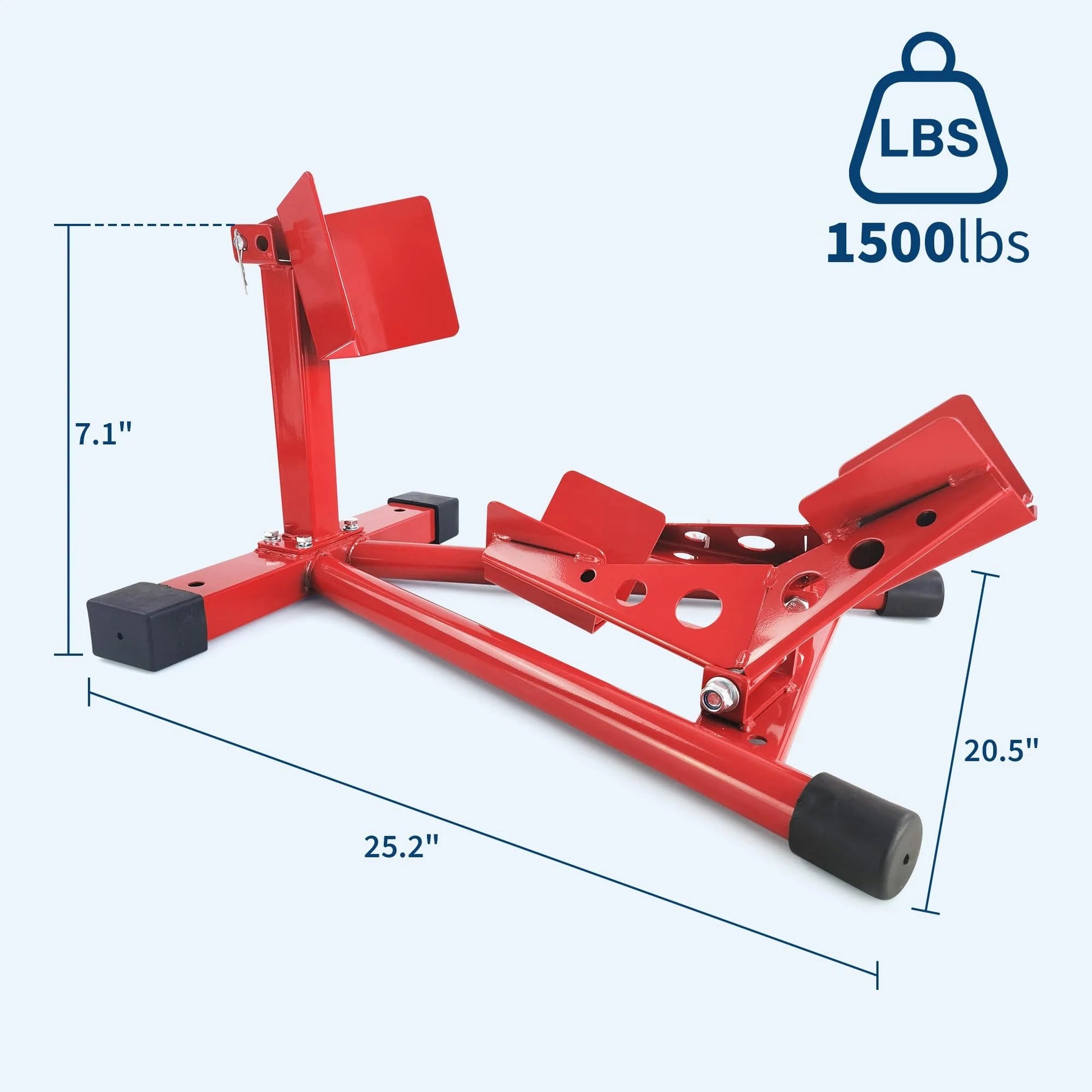 Garvee Professional Grade Universal Wheel Chock Motorcycle Stand Heavy-Duty 1500Lb for Trailers Garage Dirt Bikes
