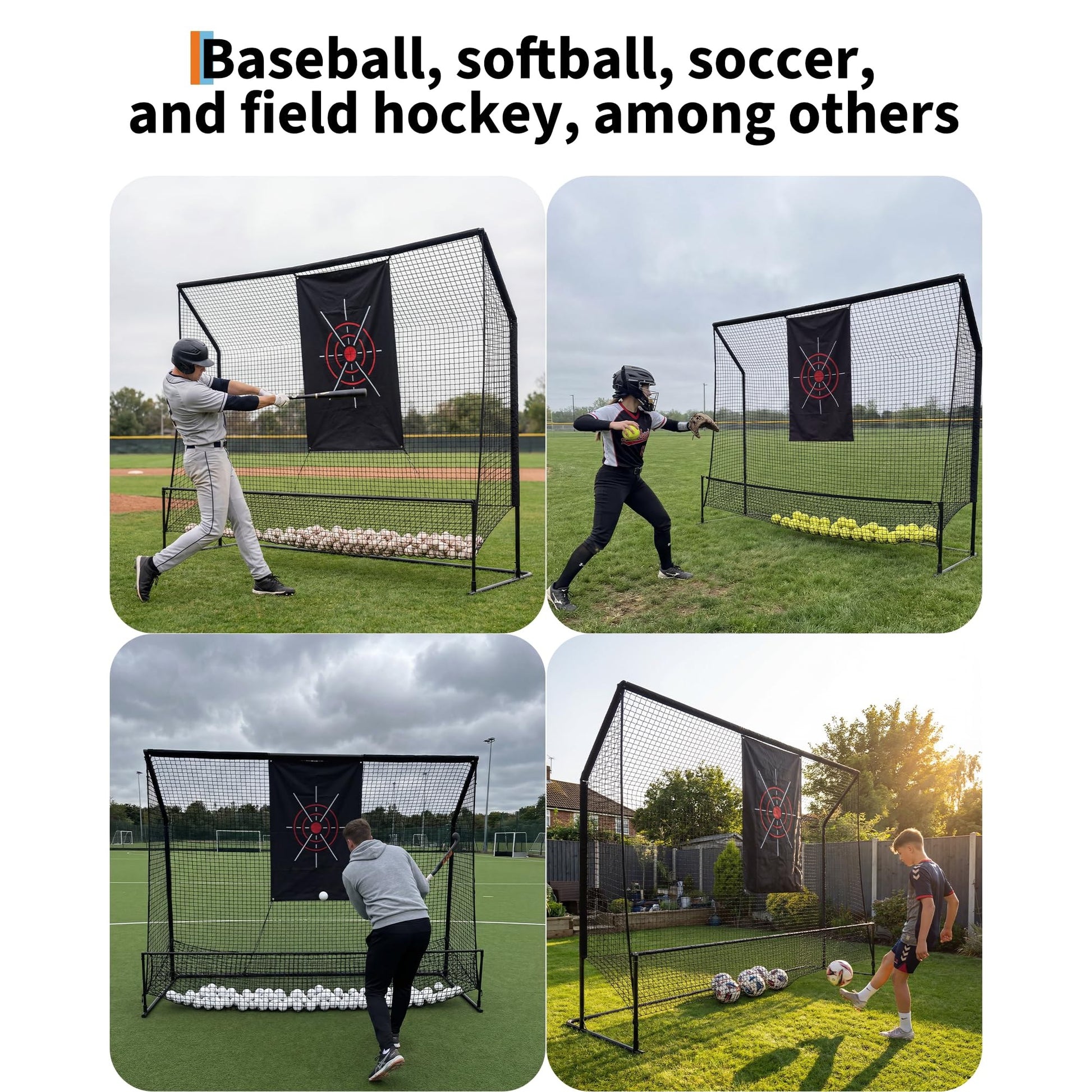 Garvee Golf Hitting Nets for Backyard Driving Real Balls, 10x7.5FT Heavy Duty, Portable Indoor & Outdoor Chipping Practice Net, Noise-Reducing Cloth, Steel Frame