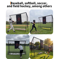 Garvee Golf Hitting Nets for Backyard Driving Real Balls, 10x7.5FT Heavy Duty, Portable Indoor & Outdoor Chipping Practice Net, Noise-Reducing Cloth, Steel Frame