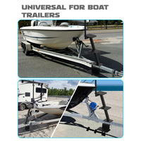 Garvee 2 Step Boat Trailer Steps Heavy Duty With Handle Universal Fit Bass Pontoon Boats Black