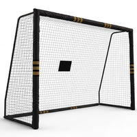 Garvee 8x5.3 Ft Metal Soccer Goal with Foam Padded Posts for Backyard Use, Weatherproof, Easy Assembly, Durable Rust-Resistant Steel, Suitable for Adults and Kids