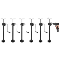Garvee 6 Pack RV Slide Out Support Jacks, Each Supports 5000 lbs, Adjustable Height from 21.06" to 34.25", Heavy-Duty Steel RV Stabilizer Jacks for Camper, Black