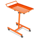 Garvee Heavy Duty Rolling Work Table, Adjustable Height Mobile Workbench, 35-45 Inch Steel Frame, for Garage, Repair Shops & DIY, Orange - Orange
