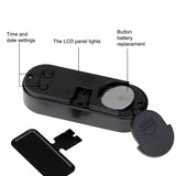 Garvee Car Dashboard Clock Digital Mini Electronic Temperature Display Luminous Compact Vehicle Accessory