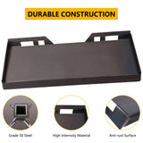 Garvee 1/4 in Thick Skid Steer Plate With 1/3 in Top Bar Quick Tach Mount Plate For Skid Steer Bobcat And Tractors, Durable Steel, Rust Resistant, Universal Fit