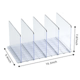Garvee 5 Pack Acrylic Shelf Dividers Adjustable Multipurpose Closet Organizer for Handbags Clothes Sweaters Transparent