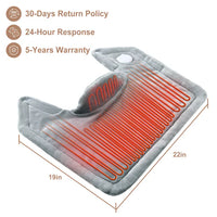 Garvee Coussin Chauffant pour la Nuque et les Épaules - Grand Coussin Chauffant Électrique de 1 kg pour Soulager la Douleur et la Thérapie par Pression Profonde, 56x48 cm, Certifié UL,