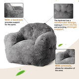 Garvee Bean Bag Chair 39" Kids & Adult Bean Bag Sofa with Filler Included for Gaming Reading Dark Grey - Dark Grey