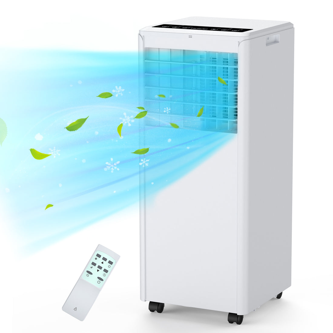 Garvee 8,000 BTUs Portable Air Conditioner Whisper-Quiet Sleep Mode, Fast Cooling, Easy Mobility with 360° Casters, and Simple Installation for Rooms up to 350 sq.ft