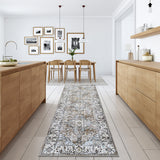 Garvee Washable Runner Rug 2x6 Camel Low-Pile Kitchen Entryway Soft Non-Skid Carpet - Camel