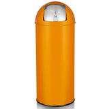 Garvee Large Capacity 65L/17 Gallon Kitchen Trash Can - Stainless Steel Push Lid Waste Bin - Removable Inner Bucket - Bright Orange, USA Specification