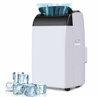 Garvee 12000 BTU 3-in-1 Portable AC Unit | Cools 550 sq.ft with Fast Auto Cooling | Quiet Air Conditioner with Dehumidifier for Bedroom & Living Room - Black