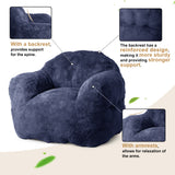 Garvee Bean Bag Chair 39" Adult Kids Beanbag Couch with Filler Navy for Dorm Apartment - Navy