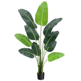 GARVEE 5 ft Artificial Indoor Plant - Premium Simulated Silk Fabric, No Maintenance Required, Adjustable Branches, Realistic Look, Easy to Assemble, Ideal Decor for Home or Office - Nature