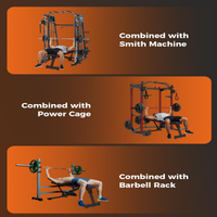 Garvee Banc de Musculation Réglable, 5 Niveaux d'Inclinaison/Déclin, Pliable, pour Entraînement à Domicile, Capacité de 300 kg, Réglage Rapide, Noir