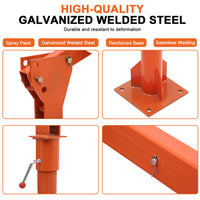 Garvee 1100 lb Electric Pickup Truck Crane with Electric Winch 3500 lb 12V, Folding Truck-Mounted Crane, Painted Steel Pickup Truck Jib Cranes Hoist 360° Swivel for Lifting Goods in Construction Factory