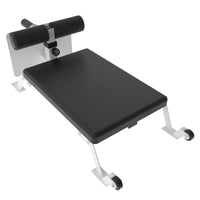 Garvee Banc à ischios-jambiers et fessiers réglable Nordic Curl Machine avec roues pour salle de sport à domicile 116,6 x 45,7 x 34,8 cm Blanc