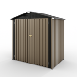 Garvee Outdoor Storage Shed 6 x 4 ft Lockable Metal Garden Shed Steel Anti-Corrosion Storage House with Double Lockable Door for Backyard Outdoor Patio