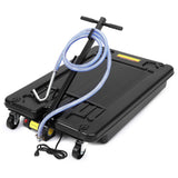 Garvee 17 Gal Electric Oil Drain with 110V Pump & 8 Ft Hose,Low Profile & T Folding Handle Oil Drain Cart for Truck Cars SUVs - Black-Electric-110V