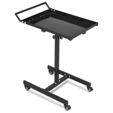 Garvee Rolling Work Table without Drawer, Heavy Duty Steel Adjustable Mobile Workbench with Wheels, 35-45 Inch Height, for Garage & Workshop, Black - Black
