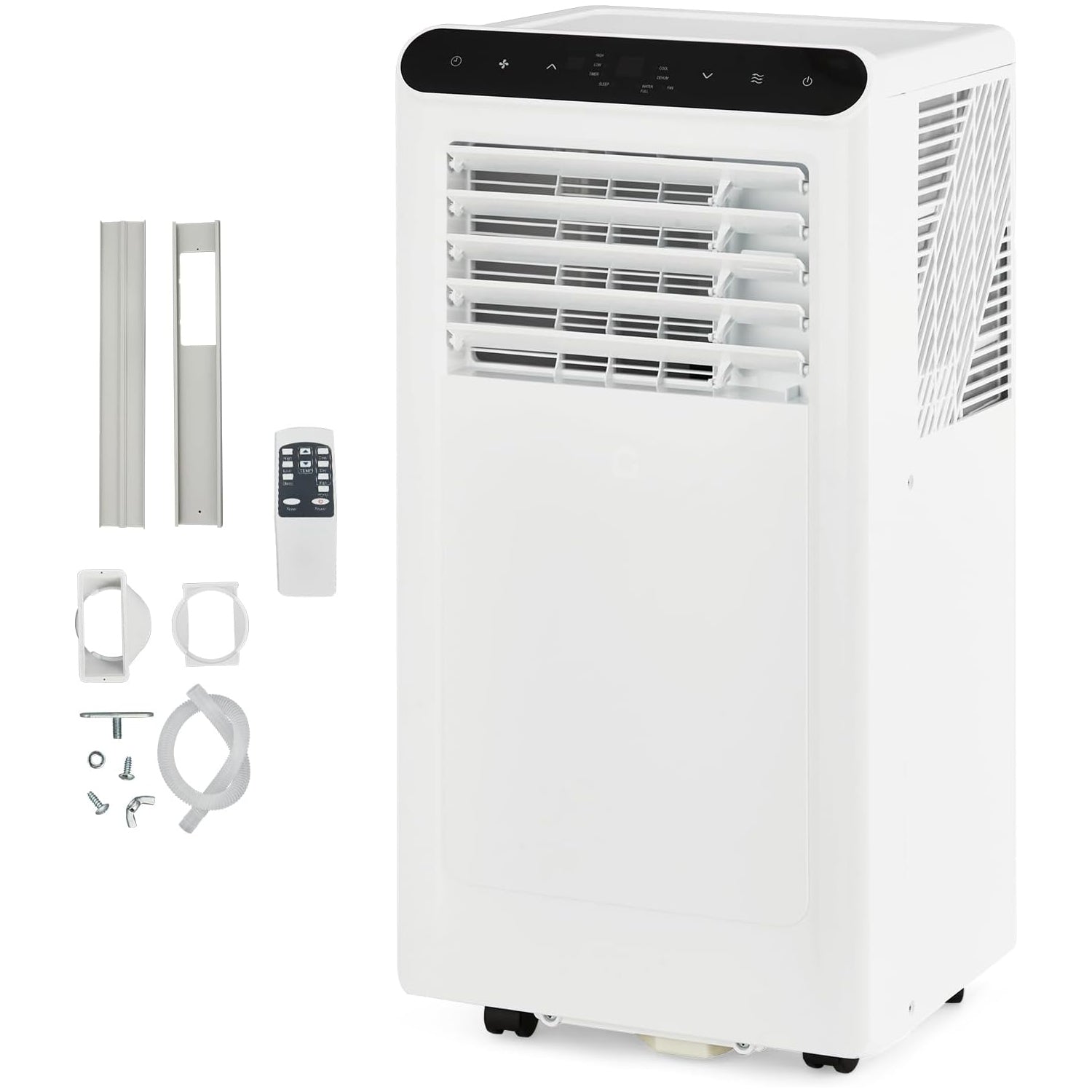 Garvee 8000 BTU Portable Air Conditioners Cool Up to 350 Sq.Ft,3 IN 1 Portable Ac Unit with Remote Control/LED Display/24Hrs Timer/Window Installation Kit & Low Noise for Home/Hotel/Office - Black Top