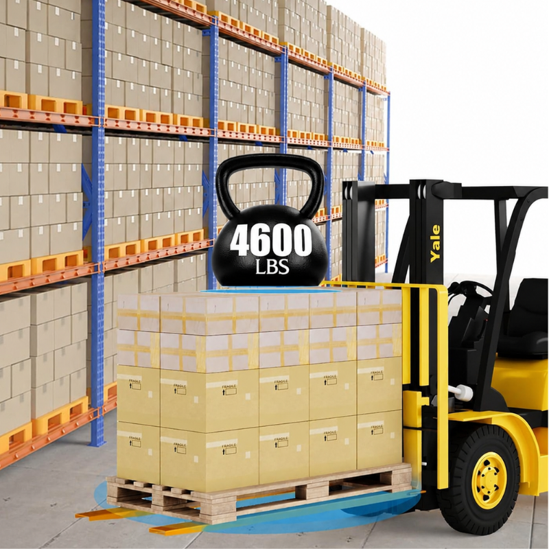 Garvee Pallet Fork Extension, [4.5" Width 60" Length] Heavy Duty Steel Pallet Extensions for Forklift Truck, 4600LBS - Yellow