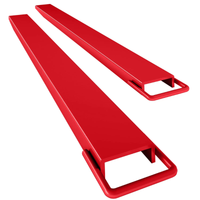 Garvee Forklift Extensions 72 in Length 4.5 in Width Heavy Duty Steel Forklift Attachment Red
