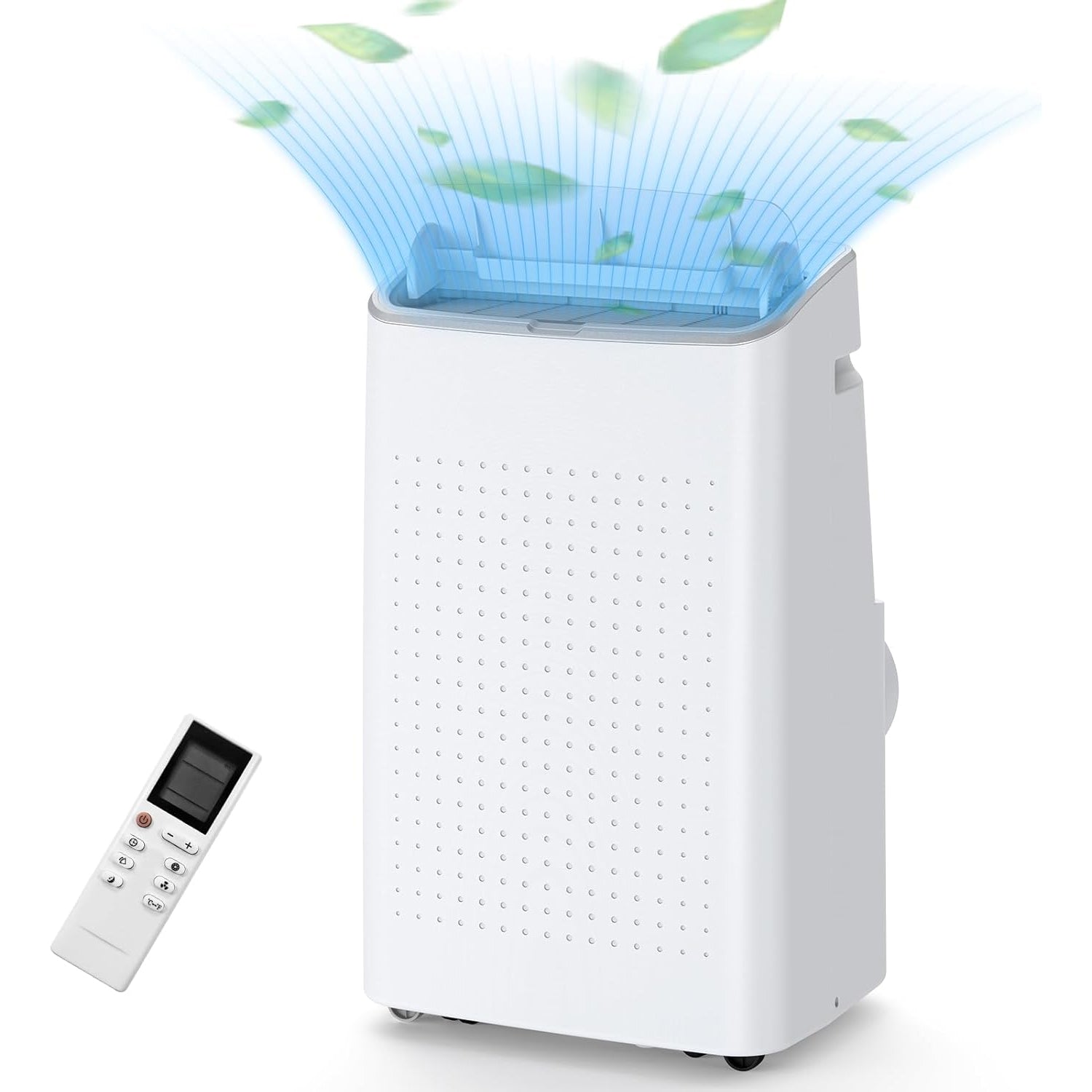 Garvee 15,000 BTU Portable Air Conditioner, Cools up to 800 Sq.ft, Portable AC Built-in Cool with Dehumidifier and Fan Modes, Remote Control and Installation Kits, < 50dB, White