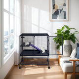 Garvee Spacious 4-Tier Multi-Level Metal Small Animal Cage for Ferrets, Chinchillas, Guinea Pigs & Hamsters – Removable Ramp & Tray, Lockable Wheels, Hammock, Secure Enclosure, Storage Stand, Easy Clean – Color: A2 - A1