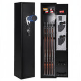 Garvee 6 Gun Safe for Rifles and Pistols, Heavy Duty Gun Cabinet, Gun Safes for Rifles with Adjustable Gun Racks & Shelf, Large Digital Gun Locker, for Home, Office
