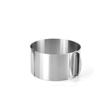 Garvee 430 Stainless Steel Telescopic Mousse Ring With Scale For Baking, 6-30cm Adjustable Size, Height Options 6cm 8.5cm 12cm 15cm, Rustproof Silver - Height 8.5Cm