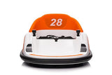 Garvee Ride - B Series: 12V Ride On Bumper Car for Kids Ride on Toy Gifts Toddlers Electric Bumping Car with Remote Control, Battery Display, 360 Degree Spin, LED Lights, Music, Orange - Orange