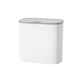 Garvee Automatic Wall-Mounted Trash Can With Lid 3.7 Gallon Waterproof Touchless Smart Bin For Bathroom Office Kitchen Small Size White